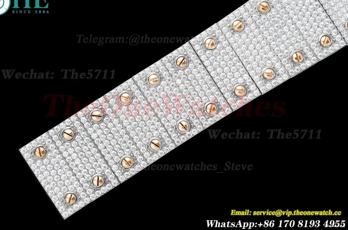 SS Silver MY9015 Santos Dial XL AMG Mens 40mm SS 100 RG 1202